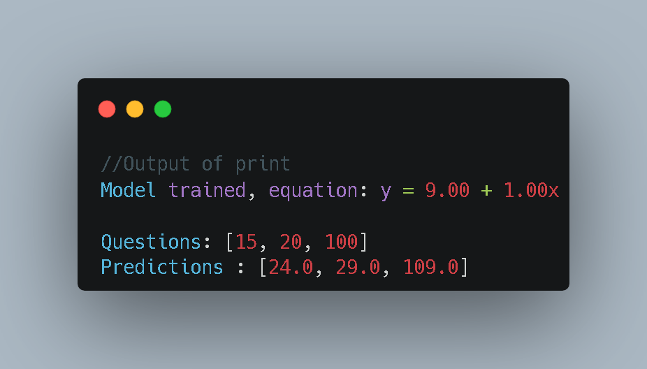 Code: Training and Testing the Model