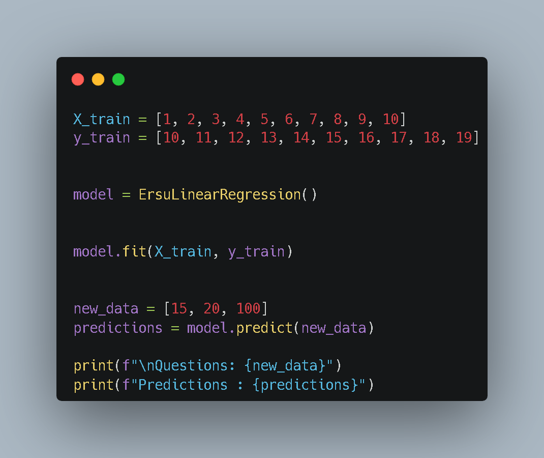 Code: Training and Testing the Model